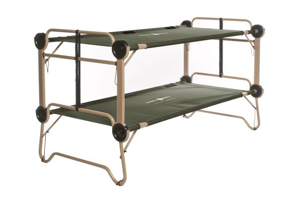 Disc-O-Bed - Etagenbett Arm-O-Bunk mit Seitentaschen (olive)