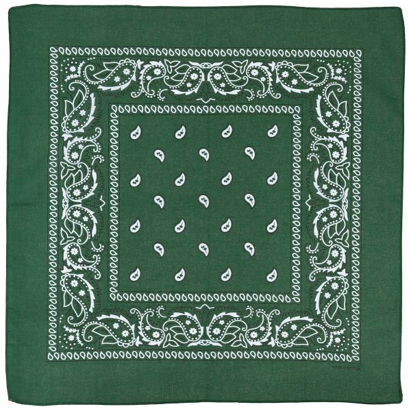 Bandana, oliv-weiss, ca. 55 x 55 cm, Baumwolle