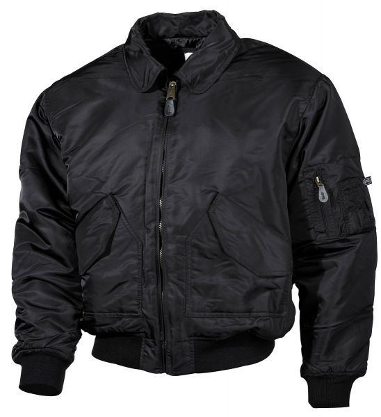 US CWU Pilotenjacke, schwarz, grosse Grössen
