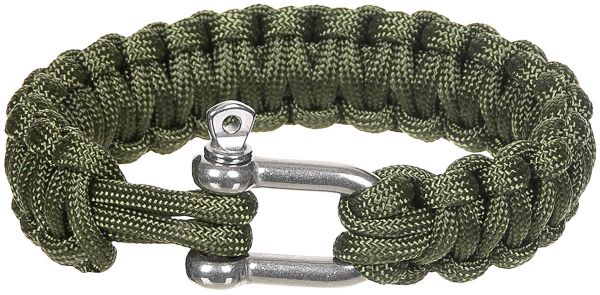 Armband, &quot;Parachute Cord&quot;, oliv, Breite ca. 2,3 cm