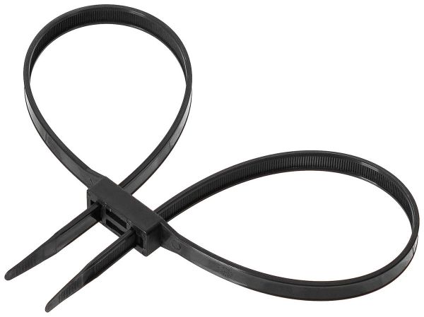 Kunststoffhandschellen, 10 St./P., 89 x 1,3cm, schwarz