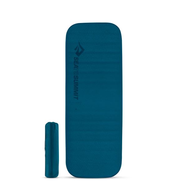 Sea to Summit - Isomatte Comfort Deluxe Self-Inflating Rectangular Regular Wide Blau (R-Wert: 6.5)