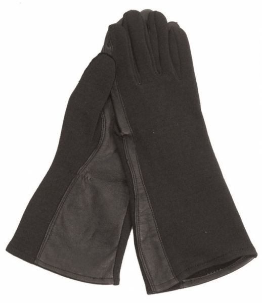 US Pilotenhandschuhe Nomex schwarz