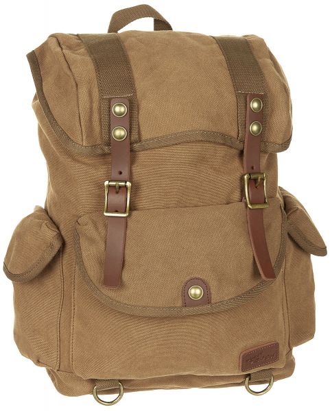 Rucksack, Canvas, &quot;PT&quot;, braun