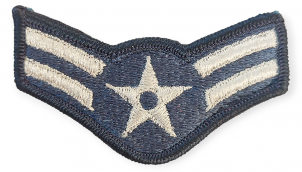 Stickabzeichen - WWII Dienstabzeichen Airman First class blue/silver (A1C)