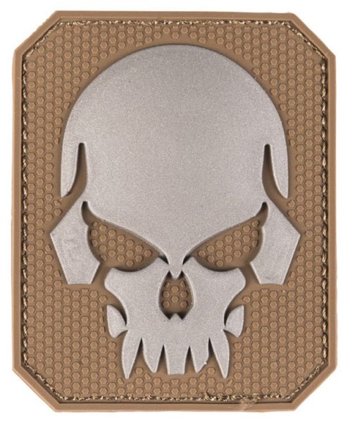 Klettabzeichen 3D skull large - dark coyote