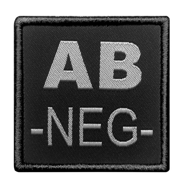 A10 Equipment - Patch Blutgruppe AB- (schwarz)
