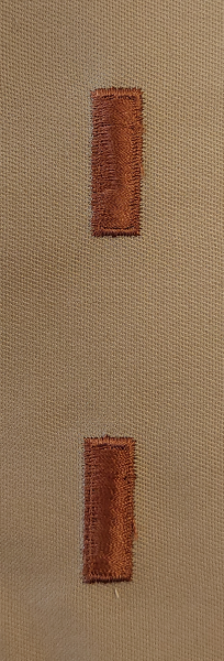 Stickabzeichen - 2nd Leutnant Desert