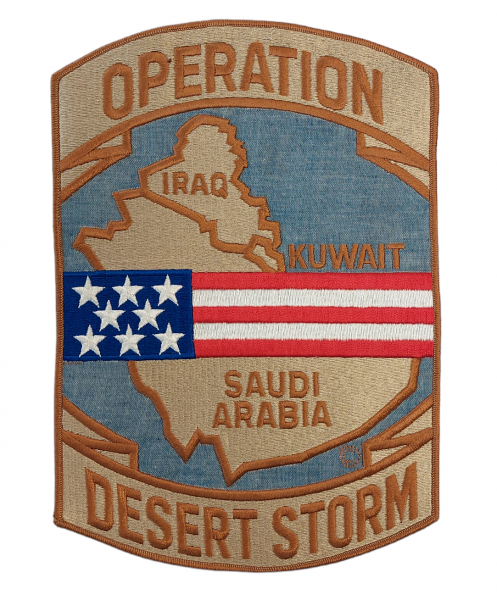 Stickabzeichen - Operation Desert Storm (28.2x19.6cm)