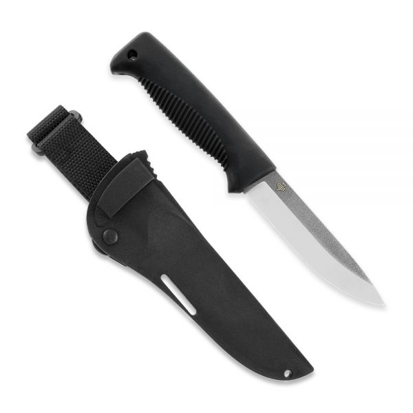 Peltonen Knives - M07 N690 Ranger Puukko schwarz, unbeschichtet, Kompositscheide (schwarz)