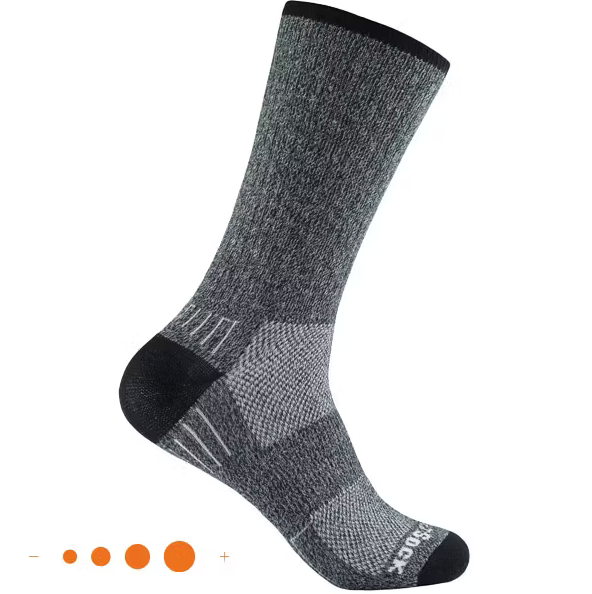 Wrightsock - Adventure Crew Socken mit Anti-Blasen-System (schwarz-weiss)