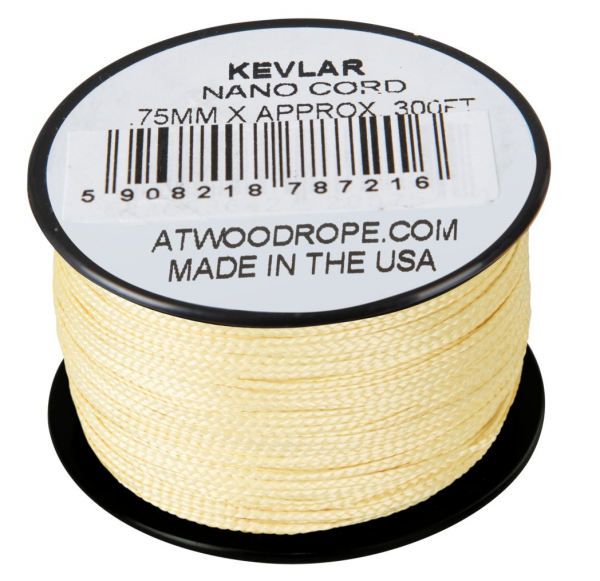 Atwood Rope MFG - Nano-Cord Kevlar Aramid 0,75 mm (gelb)