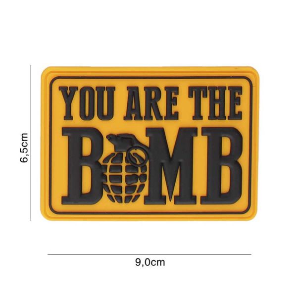 Klettabzeichen You Are The Bomb - gelb
