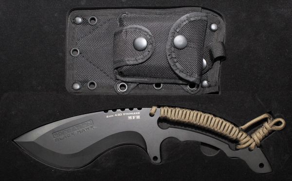 Messer,&quot;Operation Black Hawk&quot;, schwarz, Scheide