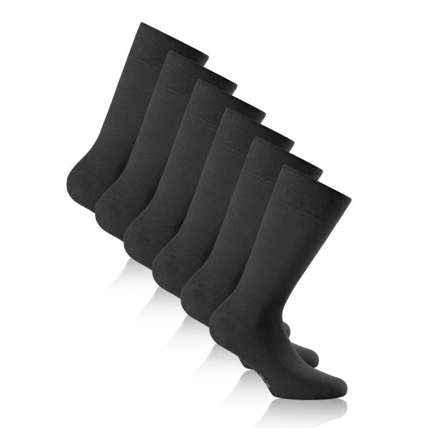 Rohner Socken - Cotton II schwarz (3er Pack)
