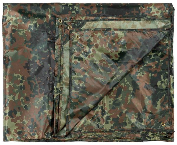 Mehrzweckplane, &quot;Tarp&quot;, flecktarn, ca. 200 x 300 cm