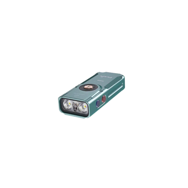 Fenix - E06R Schlüsselanhänger-Taschenlampe mit UV &amp; Laser, türkis (700 Lumen)