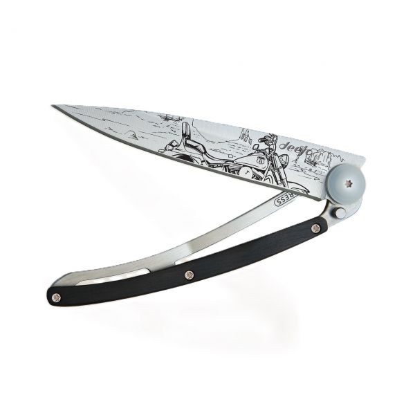 Deejo Klappmesser - Easy Rider Ebenholz 37g