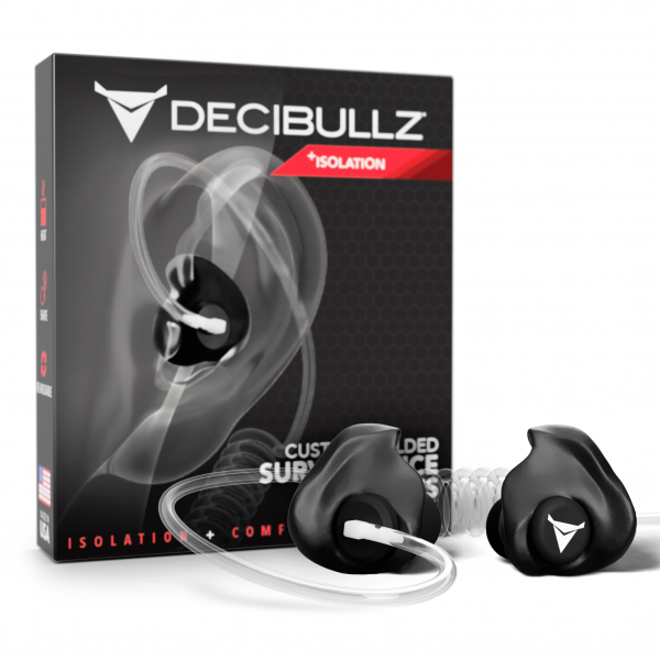 Decibullz - Surveillance Earpieces + Isolation Gehörschutz schwarz