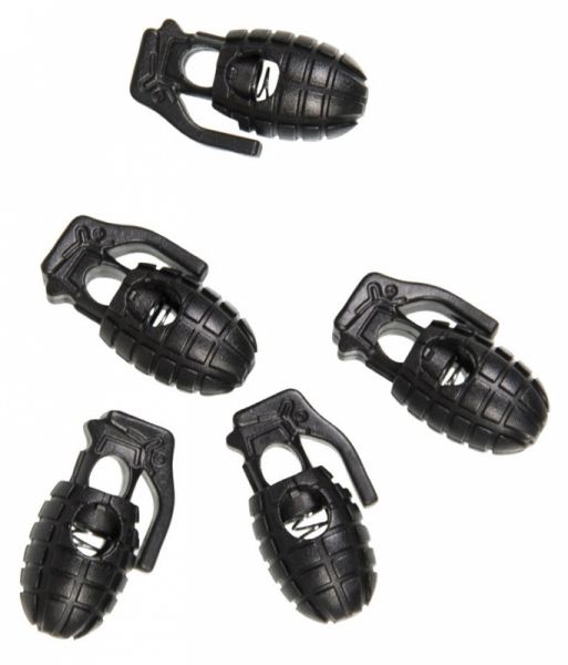 Kordelstopper Handgranate - schwarz