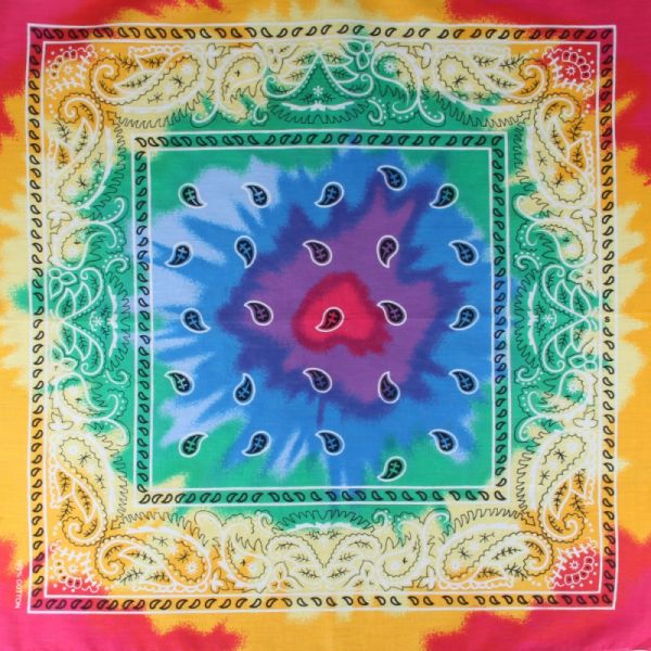 Bandana, regenbogen Paisley, Gr. 55 x 55 cm, Baumwolle