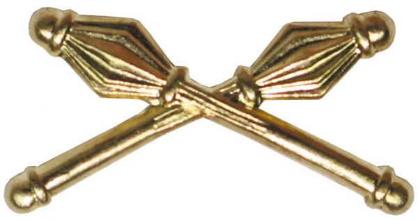 CZ/SK Metallabzeichen, gold, &quot;Streitkolben&quot;, neuw.