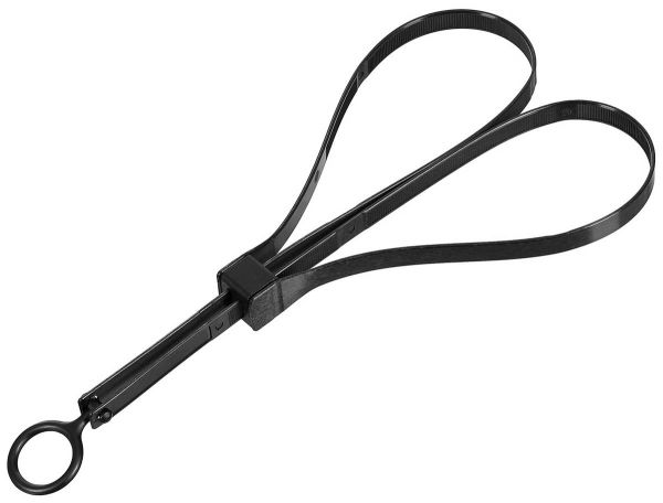 Kunststoffhandschellen, 10 St./P.,53,5 x 1,3cm,schwarz