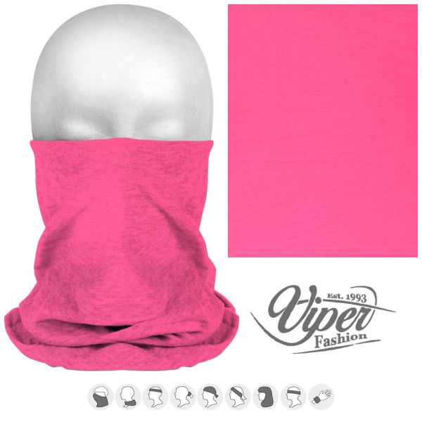 Mehrzweckschal 9 in 1, pink &quot;Unifarben&quot;