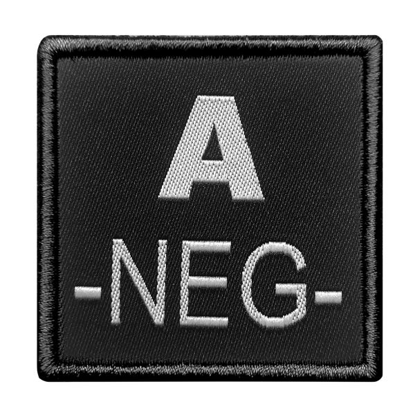A10 Equipment - Patch Blutgruppe A- (schwarz)