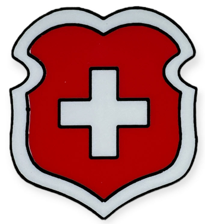 Ordonnanzrad 05 - Original Aufkleber Schweizer Kreuz