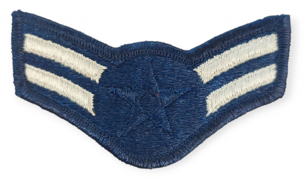Stickabzeichen - Airman 1st class navy/silver