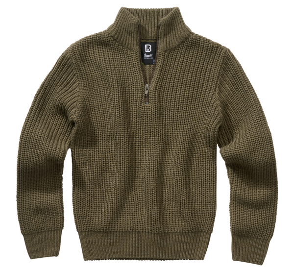 Brandit - Kids Marine Pullover Troyer olive