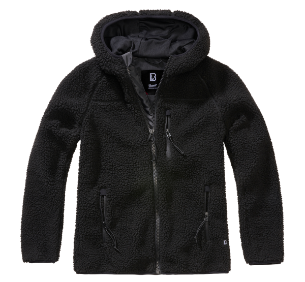 Brandit - Women Teddyfleece Jacket Hooded black