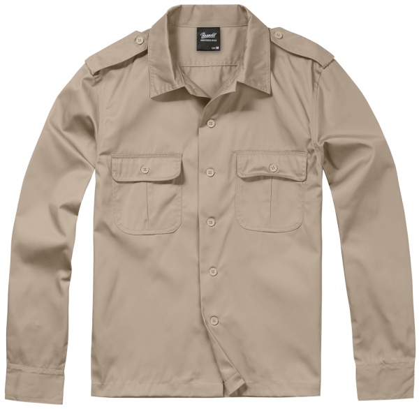 Brandit - US Shirt Long Sleeve beige