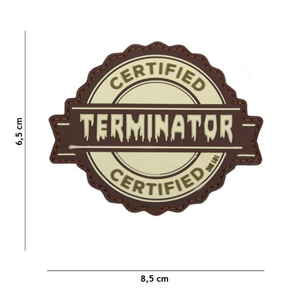 Klettabzeichen Terminator - coyote