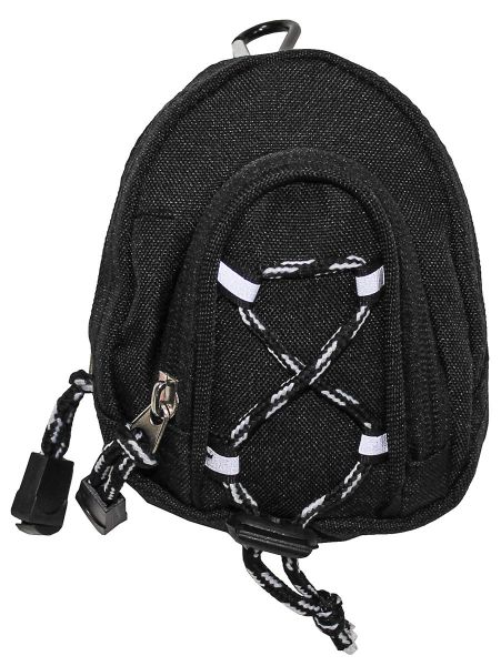 Fototasche, Kordelband, schwarz