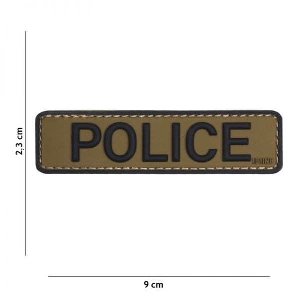 Klettabzeichen Police - oliv